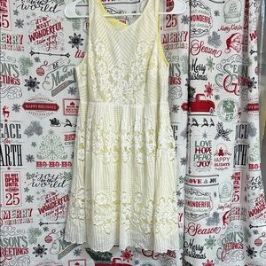 Free People Elegant White Lace Dress
